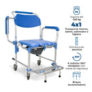 CADEIRA DE HIGIENIZACAO D60 EM ALUMINIO