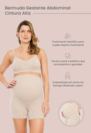 BERMUDA MATERNITY GESTANTE ABDOMINAL CINTURA ALTA 050042