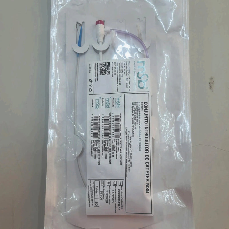 CONJUNTO INTRODUTOR DE CATETER MSB  - (MSB MEDICAL SYSTEM DO BRASIL)