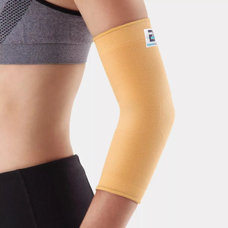 COTOVELEIRA ELASTICA BEGE - (CHANTAL)