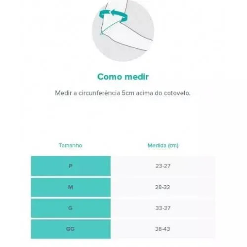 COTOVELEIRA ELASTICA BEGE - (CHANTAL)