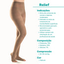 MEIA JOBST RELIEF 20-30 MEIA COXA PONTEIRA ABERTA BEGE