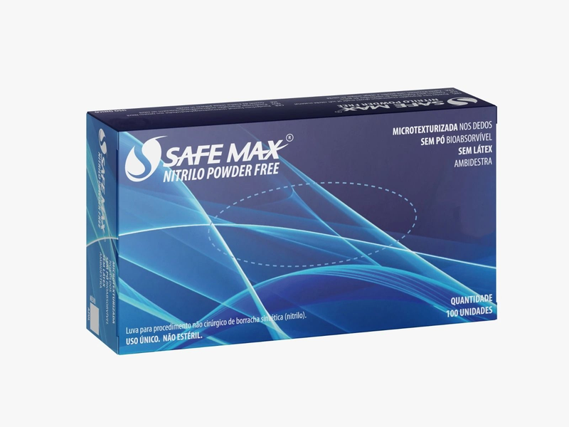 LUVA PROCED NITRILICA SAFEMAX