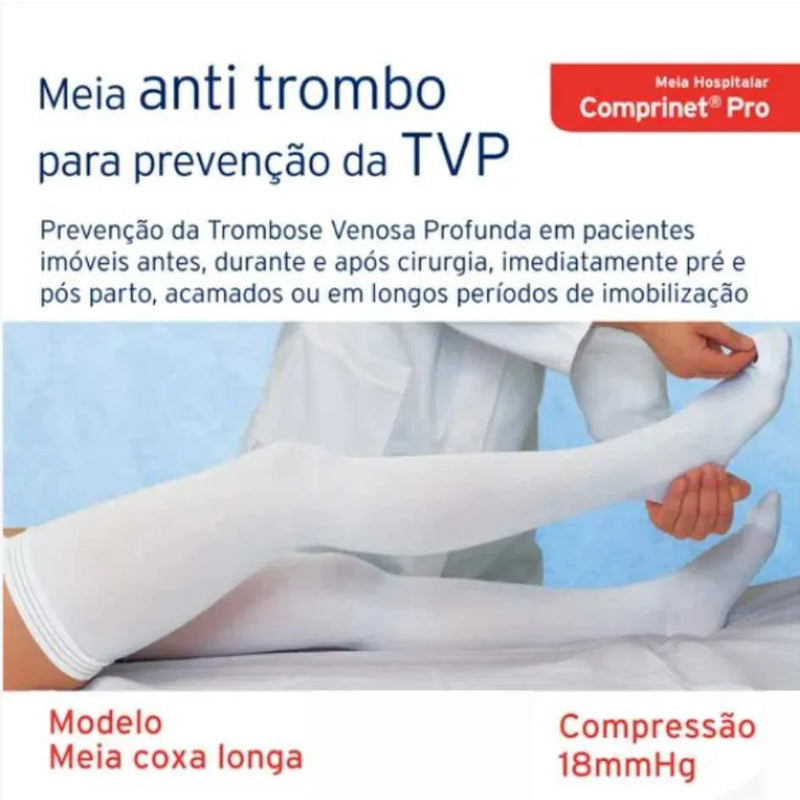 MEIA ANTITROMBO COMPRINET PRO MEIA-COXA