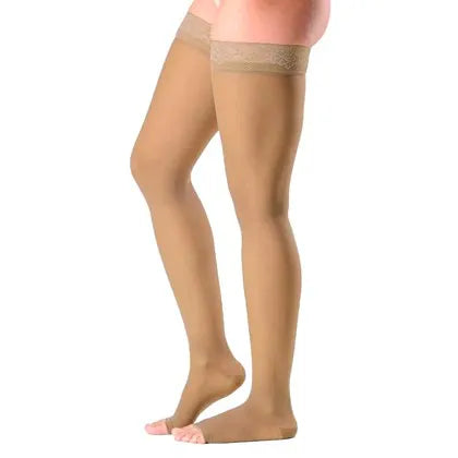 MEIA COXA PONT. ABERTA CARAMELO - EVER SHEER