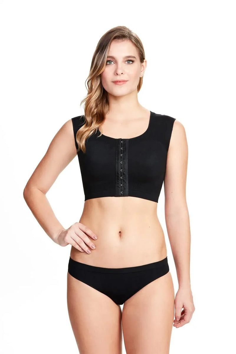 SOUTIEN ESTET ALTA COMPRESSAO 8O%POL20%ELAST PRETO / BEGE (PLIE)